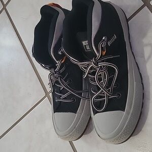 Converse Black and Gray High-Top Sneakers